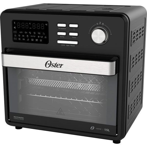 Forno e Fryer Multifunções Oster 15L OFOR160 PR 127V Preto / 110V