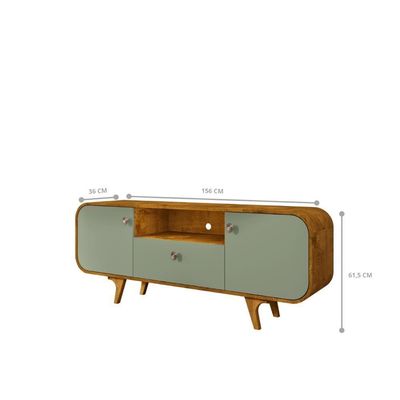 Rack Para 55 Polegadas Conceiçao Nature Pistache