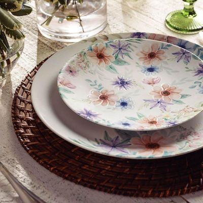 Aparelho de Jantar 20 Peças Tramontina Floratta em Porcelana