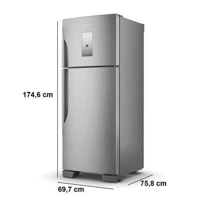 Refrigerador Panasonic BT56 435L FF NR-BT56PD4XA Aço Escovado / 110V