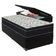 Conjunto Solteiro Cama Bege Box Colchão Extra Firme Ortobom Preto