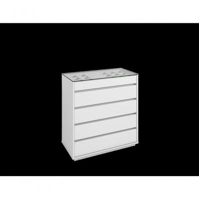 Comoda 5 Gavetas Belize Branco