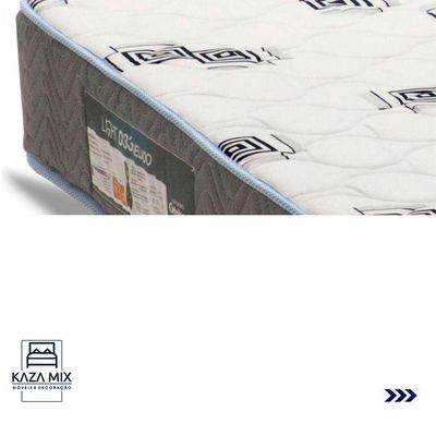 Cama Box Cinza E Colchão Light Espuma D33 Queen Ortobom