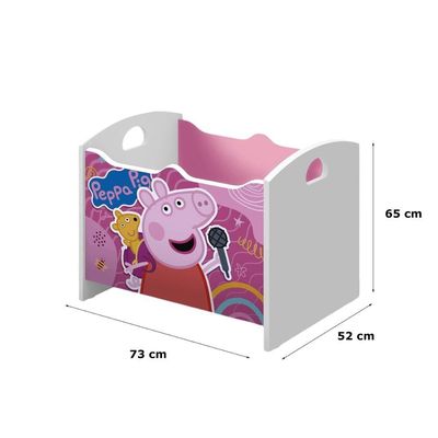 Caixa Baú Organizadora De Brinquedos Infantil Mdf Luna George Azul
