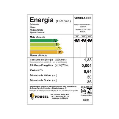 Ventilador Britânia 2 Em 1 Tecnologia Maxx Force 60W  - 220V