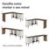 Escrivaninha Em L Mesa Para Computador Gamer 3 Gavetas Branco/rustic Lisboa Madesa