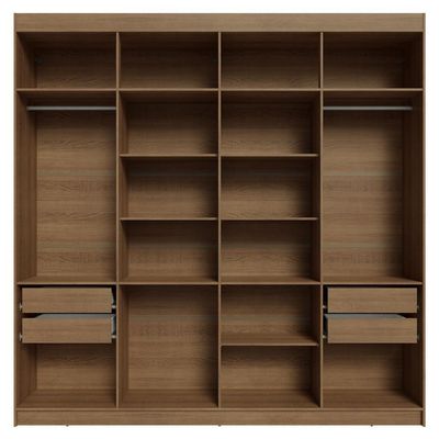Guarda-roupa Casal 8 Portas Batentes Com Espelho Madesa
