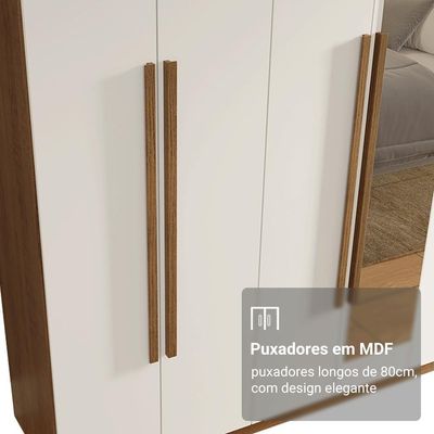Guarda-roupa Casal 8 Portas Batentes Madesa.