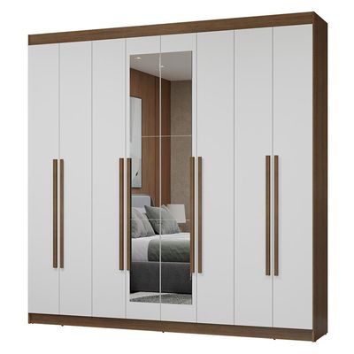 Guarda-roupa Casal 8 Portas Batentes Madesa.