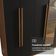 Guarda-roupa Casal 8 Portas Batentes Madesa Rustic/preto