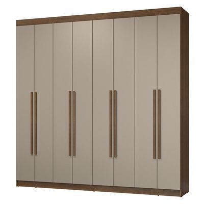 Guarda-roupa Casal 8 Portas Batentes Netuno Madesa Rustic