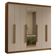 Guarda-roupa Casal Com Espelho Saturno Madesa Rustic/crema