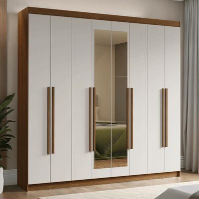 Guarda-roupa Casal 8 Portas Batentes Madesa .