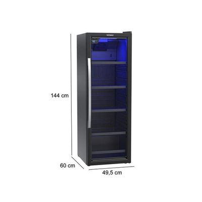 Refrigerador Expositor Vertical Venax VV 200 Para Bebidas 209 Litros Preto Fosco 127V