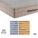 Cama Box Baú Cinza E Colchão Airtech Molas Ensacadas Casal Ortobom