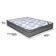 Cama Box Baú Cinza E Colchão Iso Superpocket Molas Ensacadas Queen Ortobom