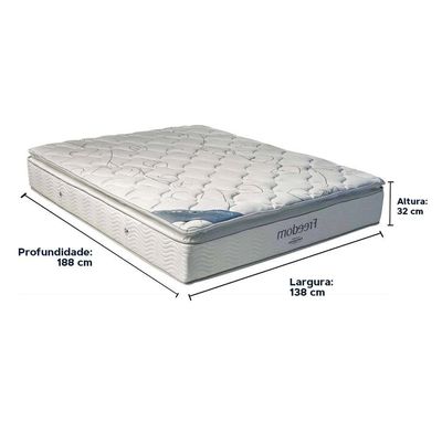 Colchão Freedom Casal Ortobom 138x188x32