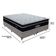 Cama + Box Colchão Queen Com Molas Ensacadas Ortobom Europillow Elegant Cinza