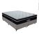 Cama + Box Colchão Queen Com Molas Ensacadas Ortobom Europillow Elegant Cinza