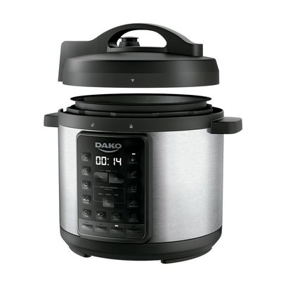 Panela De Pressão Dako 1000w 6l Multifunções Preto 110V