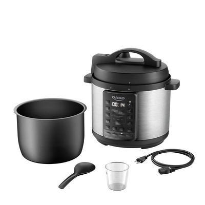 Panela De Pressão Dako 1000w 6l Multifunções Preto 110V