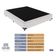 Cama + Box Airtech Colchão Ortobom Viúva 128cm Branco