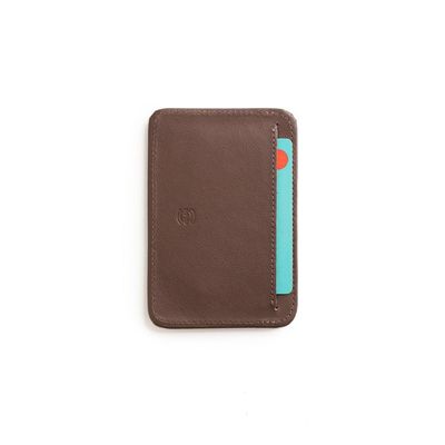Porta Cartão Masculino de Couro com RFID Street Marrom U / Marrom