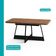 Conjunto Sala De Jantar 6 Cadeiras Charlotte Carraro Nogal Com Preto