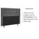 Cabeceira Estofada Cama Box Queen 160 Cm Milão Suede Suede Cinza