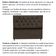 Cabeceira Estofada Cama Box King 195 Cm Suede Ayla Cor:marrom