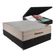 Cama + Box Bau Airtech Colchão Ortobom Viuva Preto