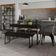 Mesa De Jantar Com 1 Banco Estilo Industrial Tub  Preto ônix / Est.preta