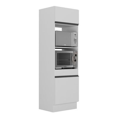 Paneleiro 2 Portas Para Forno Mp2116.964 Branco/preto