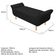 Recamier Ari 100 Cm Solteiro Corano Preto