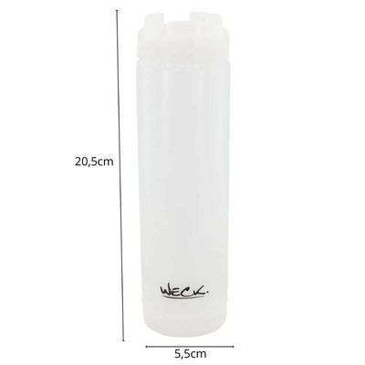 Kit 5 Bisnagas Invertida 710ml Weck Molhos Buffets Profissional Hambúrgueres Lanchonetes