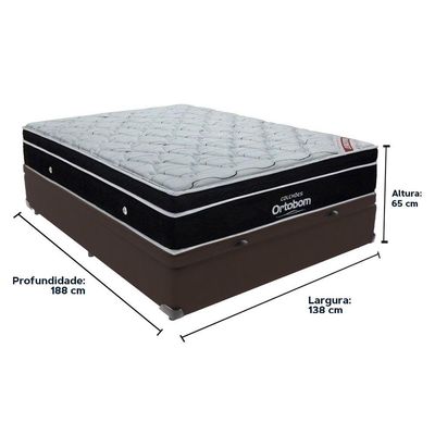 Colchão Elegant Ortobom Baú Casal Molas Ensacadas Europillow