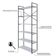Estante Alta C/06 Prateleiras 185x80x33cm Yon Branco Tx/est.preta Branco Tx/est.preta