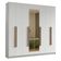 Guarda-roupa Casal 8 Portas Batentes Madesa Branco/rustic