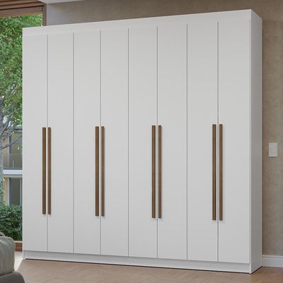 Guarda-roupa Casal 8 Portas Batentes Netuno Madesa