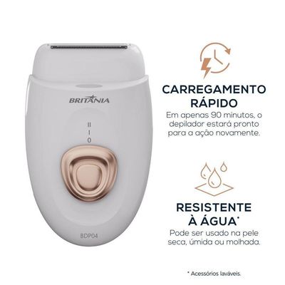Depilador Britânia 4 Acessórios BDP04 Bivolt