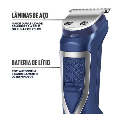 Aparador De Pelos Britânia 6 Em 1 BAPE01 Multigroom - Bivolt