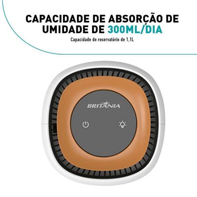 Desumidificador Britânia 900ml Bivolt BDE01 Bivolt