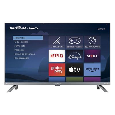 Smart 32” Britânia BTV32G7PR2CSGBLH Led Dolby Audio Bivolt