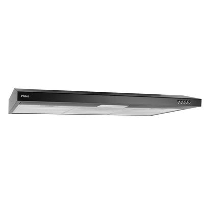 Depurador E Exaustor Preto Philco 80cm  3 Velocidades 110V