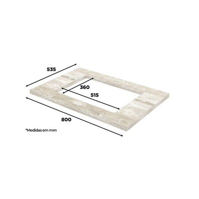 Tampo Para Cooktop 80 Cm Henn Calcare