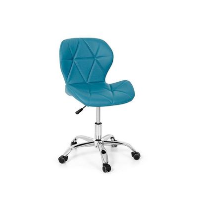 Cadeira Office Eiffel Slim Base Giratória Turquesa
