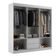 Closet Lisboa Casal 2 Gavetas E 2 Prateleiras - Branco Branco