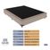Cama + Box Airtech Colchão Ortobom Casal 138cm Springpocket Cinza