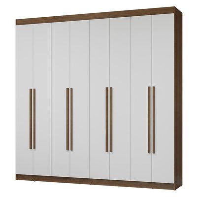 Guarda-roupa Casal 8 Portas Batentes Netuno Madesa Rustic