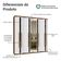 Guarda-roupa Casal 8 Portas Batentes Madesa Rustic/branco
